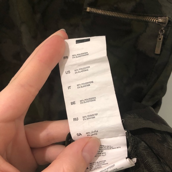 Camouflage Camo Army Green Sheer Tank Top XS - Picture 4 of 6